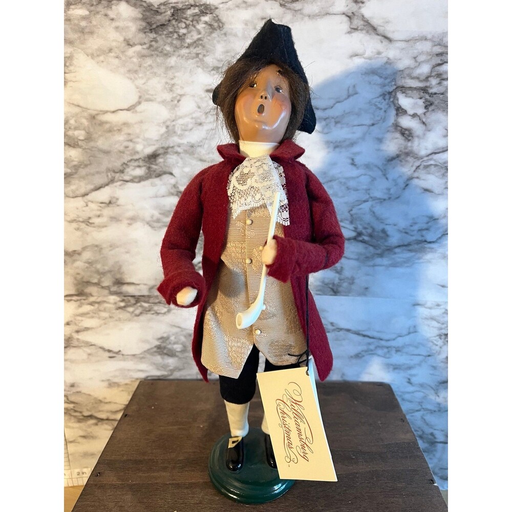 Byers Choice Carolers Colonial Man with Pipe Williamsburg 2000